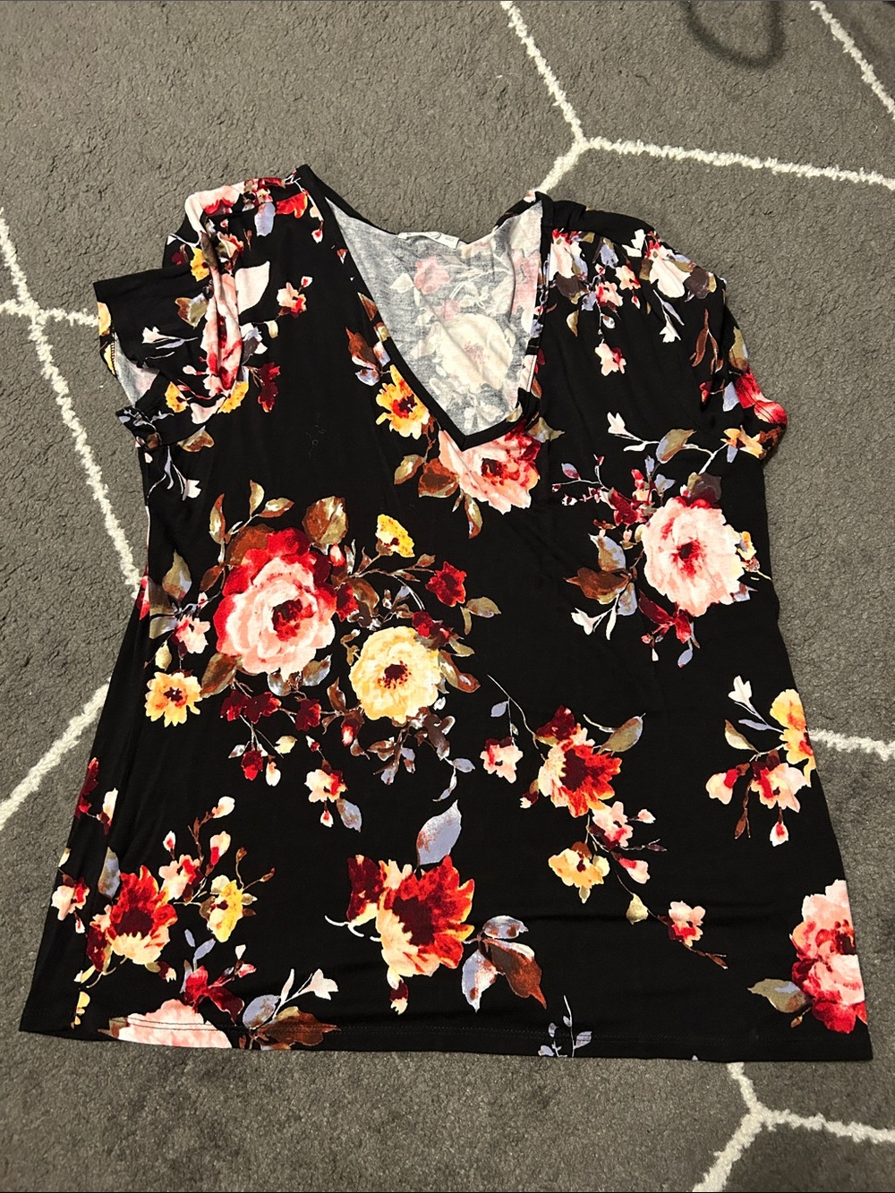 Maurices floral 24/7 tee